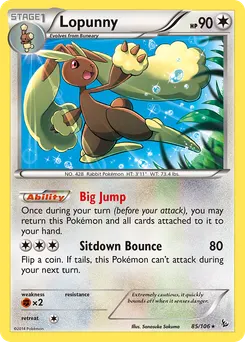 Lopunny #85, Holo