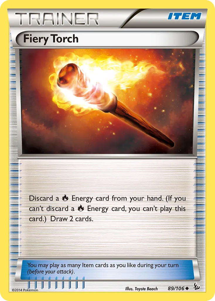 Fiery Torch #89, Flashfire Reverse Foil