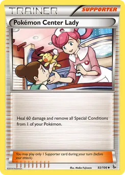 Pokémon Center Lady #93, Reverse Foil
