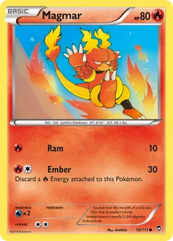 Magmar #10, Reverse Foil