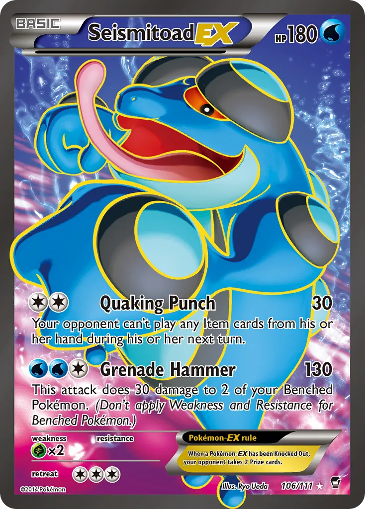 Seismitoad-EX #106, Furious Fists