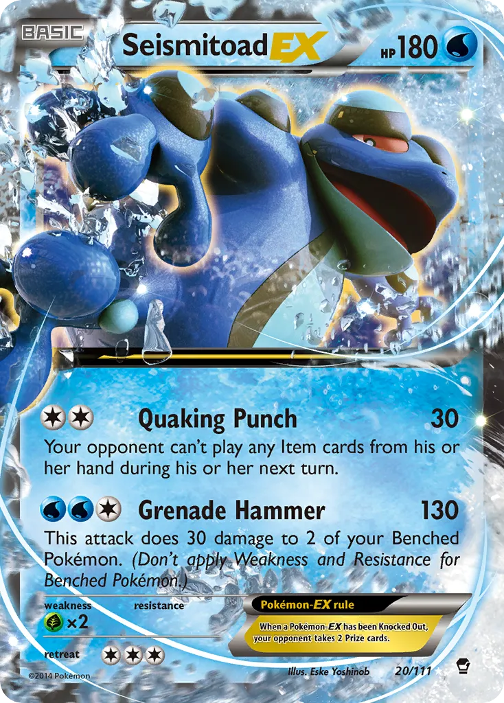 Seismitoad-EX #20, Furious Fists