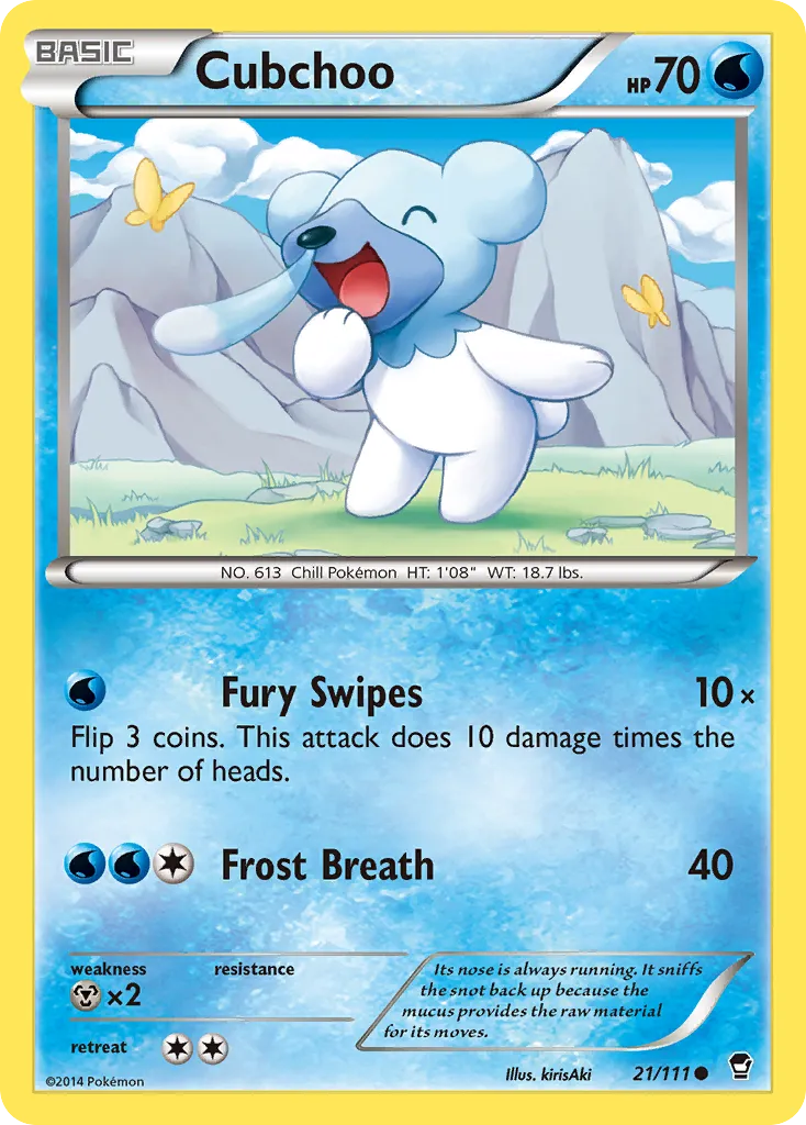 Cubchoo #21, Furious Fists Reverse Foil