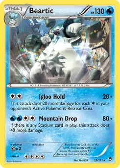 Beartic #22, Reverse Foil
