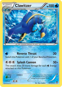 Clawitzer #24, Reverse Foil