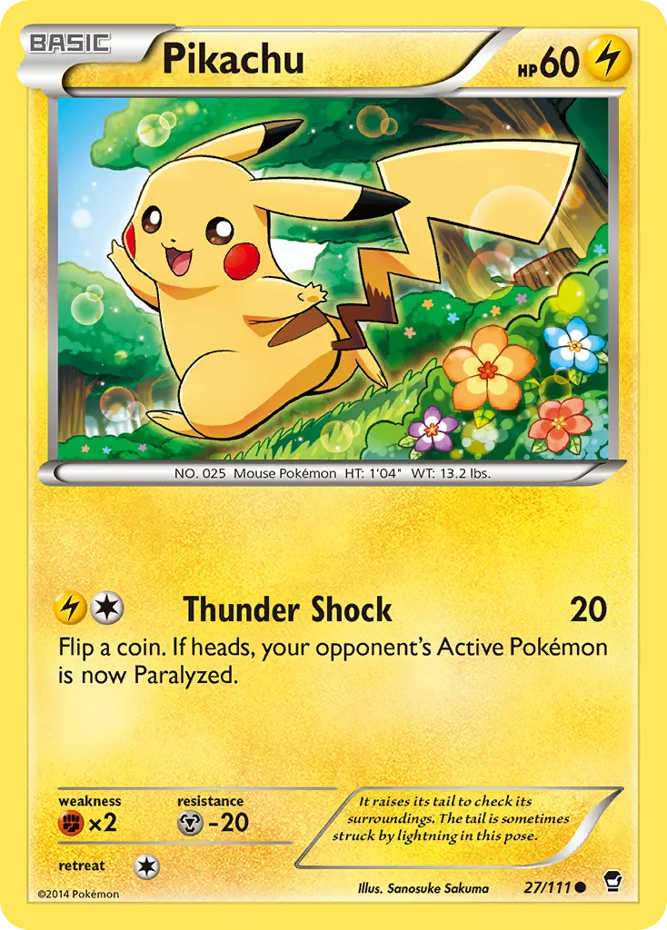 Pikachu #27, Furious Fists Holo