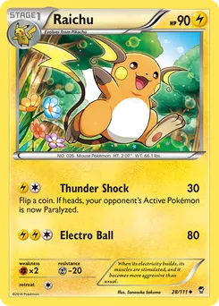 Raichu #28, Holo