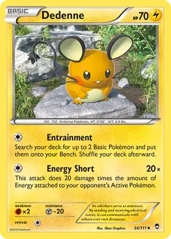 Dedenne #34, Reverse Foil