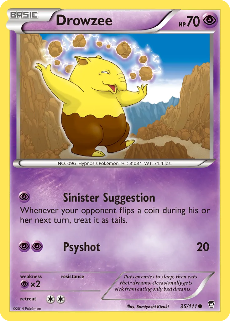 Drowzee #35, Furious Fists
