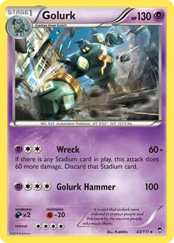 Golurk #43, Reverse Foil