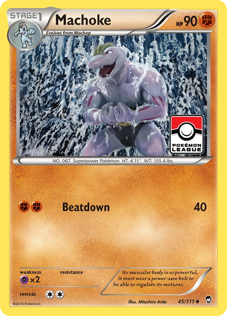 Machoke #45, Furious Fists Reverse Foil