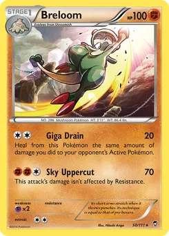 Breloom #50, Reverse Foil