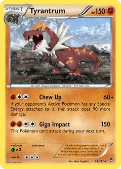 Tyrantrum #62, Reverse Foil