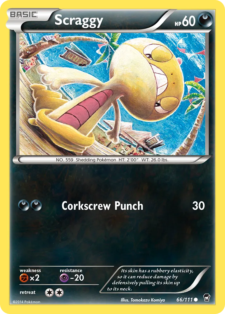 Scraggy #66, Furious Fists Reverse Foil