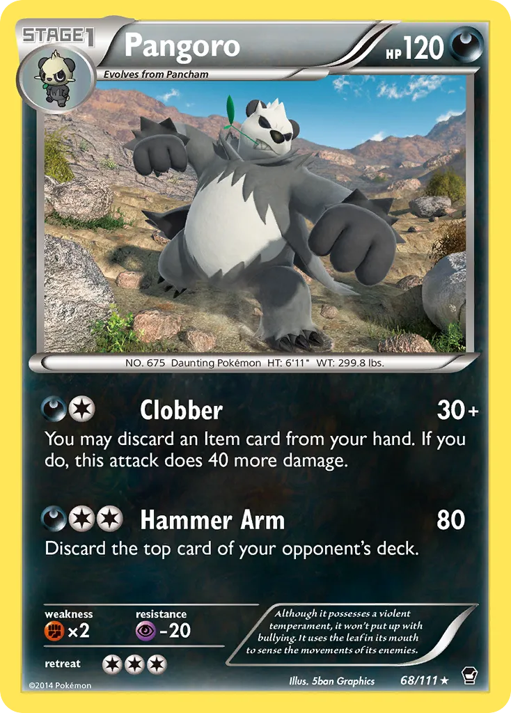 Pangoro #68, Furious Fists Cracked Ice-Dark Hammer