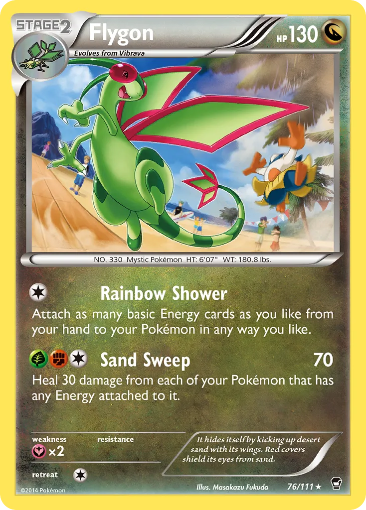 Flygon #76, Furious Fists Reverse Foil