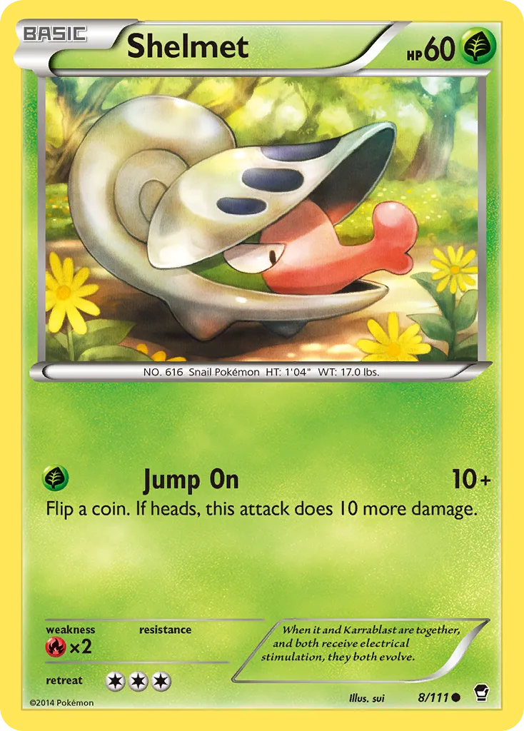 Shelmet #8, Furious Fists Crosshatch-2014 2nd Place Pokemon League