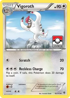 Vigoroth #82, Reverse Foil