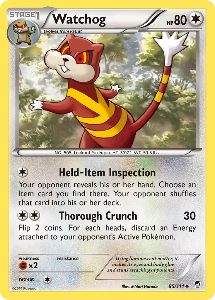 Watchog #85, Furious Fists Reverse Foil