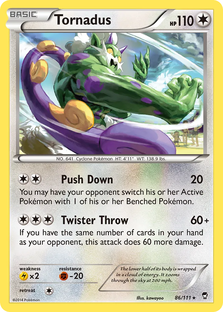 Tornadus #86, Furious Fists