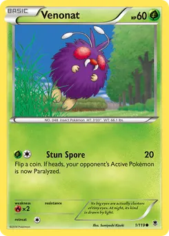 Venonat #1, Reverse Foil