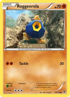 Roggenrola #48, Reverse Foil