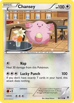 Chansey #80, Reverse Foil