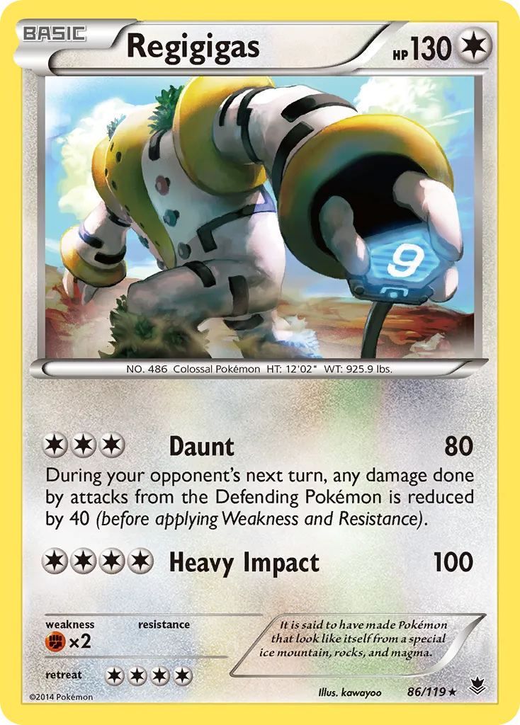 Regigigas #86, Phantom Forces Reverse Foil