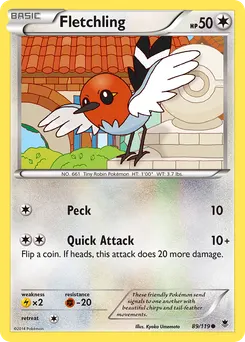 Fletchling #89, Reverse Foil