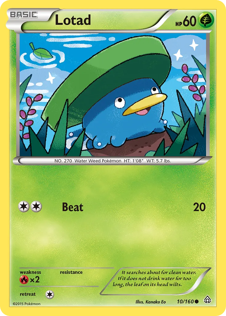 Lotad #10, Primal Clash Reverse Foil