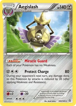 Aegislash #100, Reverse Foil