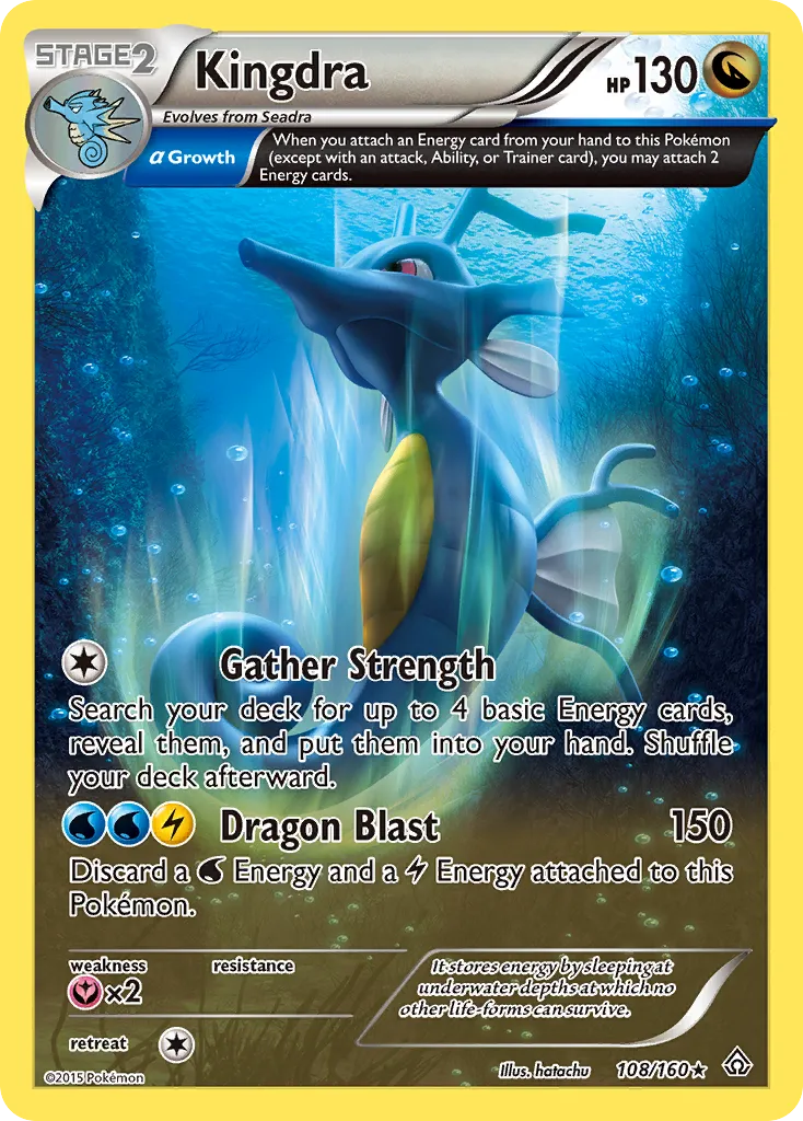 Kingdra #108, Primal Clash Reverse Foil