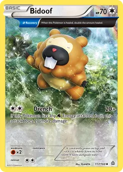Bidoof #117, Reverse Foil