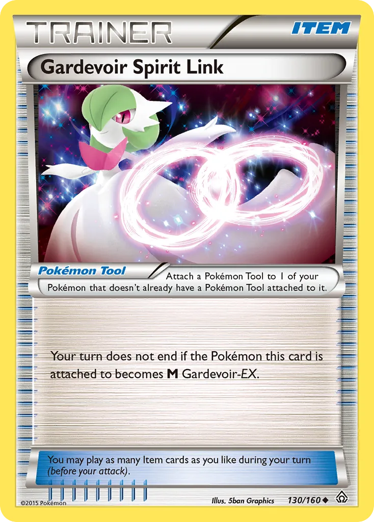 Gardevoir Spirit Link #130, Primal Clash Reverse Foil