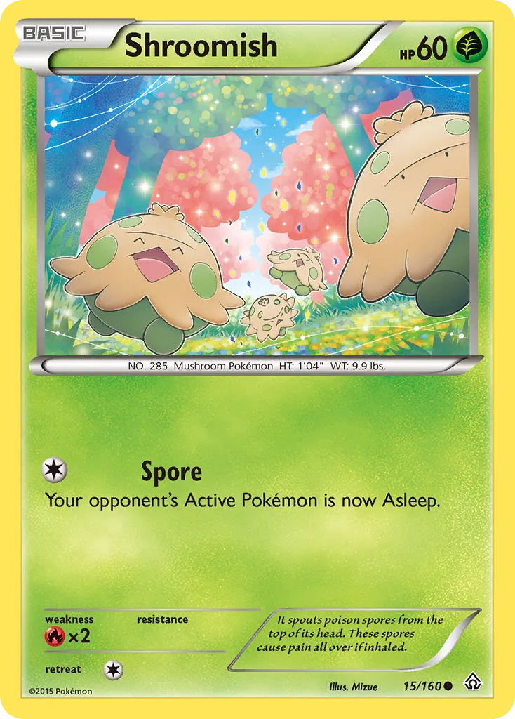 Shroomish #15, Primal Clash Reverse Foil