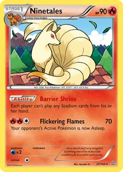 Ninetales #21, Reverse Foil