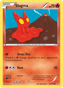 Slugma #22, Reverse Foil