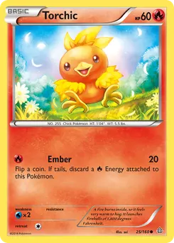 Torchic #25, Reverse Foil
