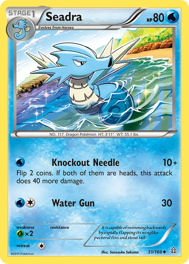 Seadra #31, Primal Clash Reverse Foil