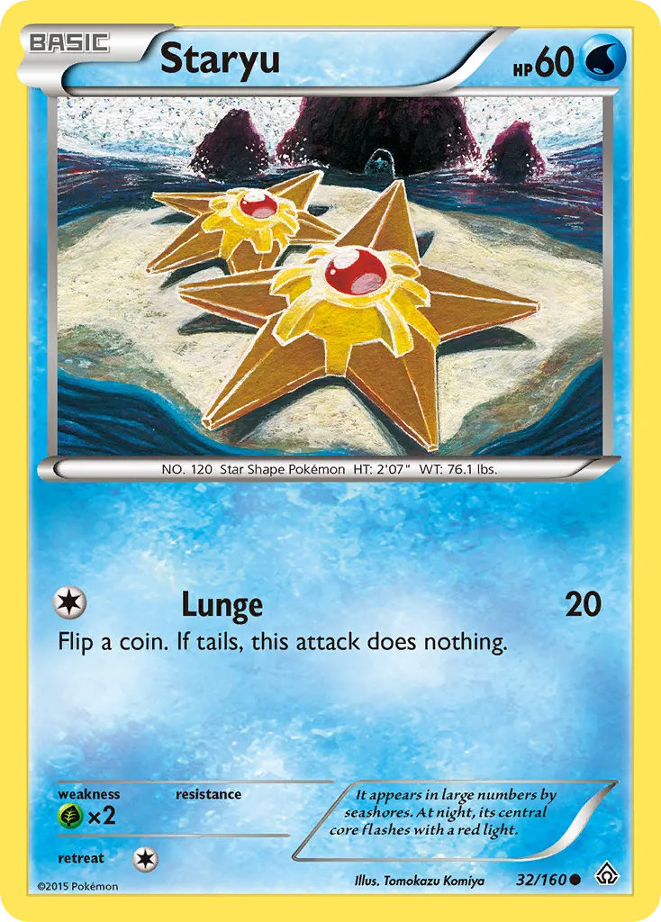 Staryu #32, Primal Clash Reverse Foil