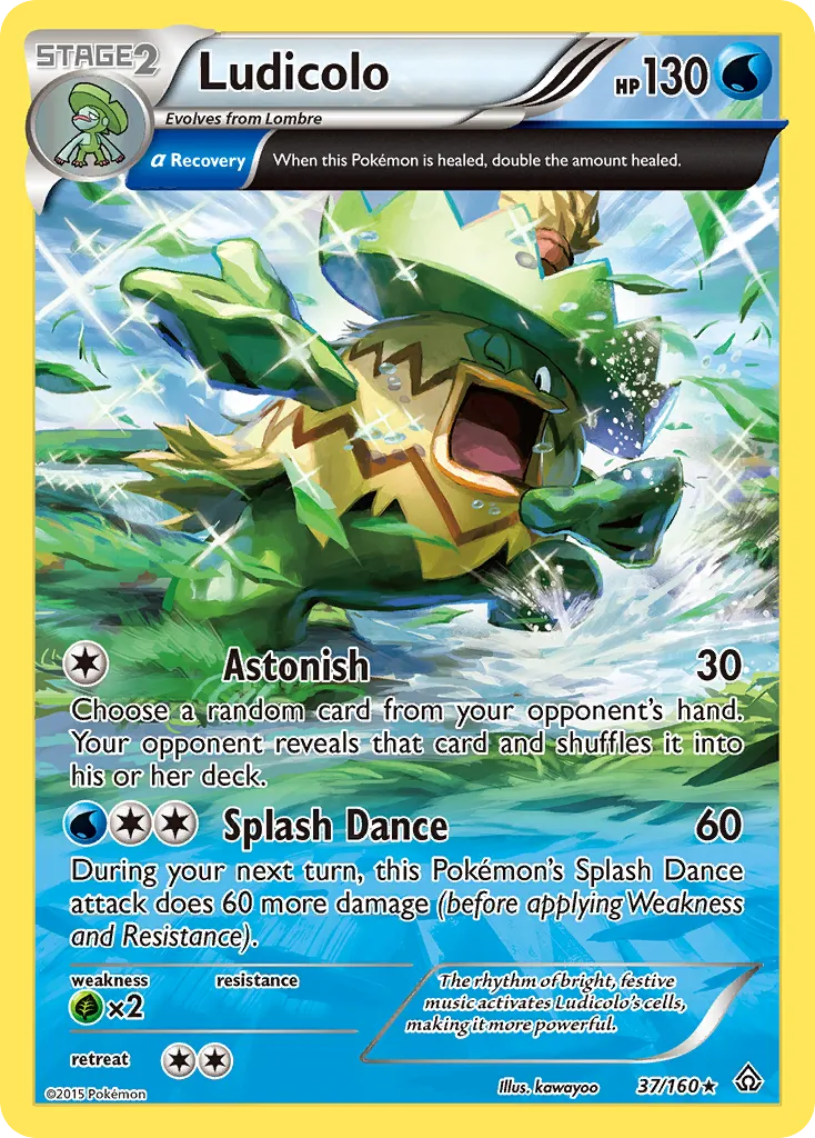Ludicolo #37, Primal Clash Reverse Foil