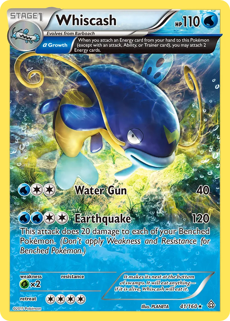 Whiscash #41, Primal Clash Reverse Foil