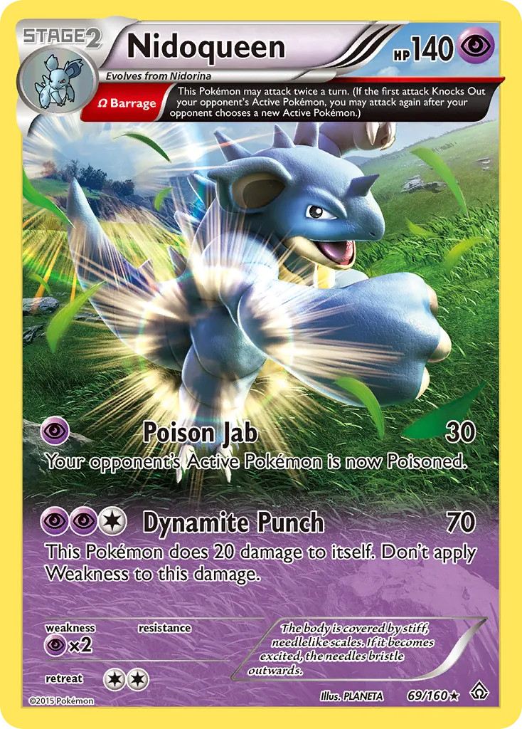 Nidoqueen #69, Primal Clash Reverse Foil