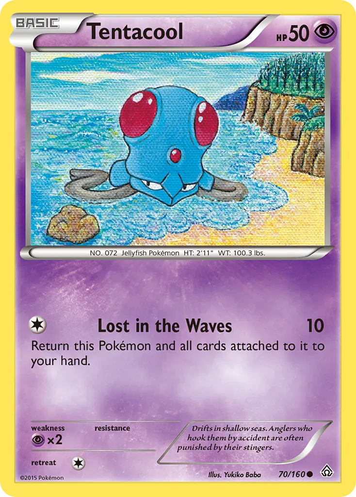 Tentacool #70, Primal Clash Reverse Foil