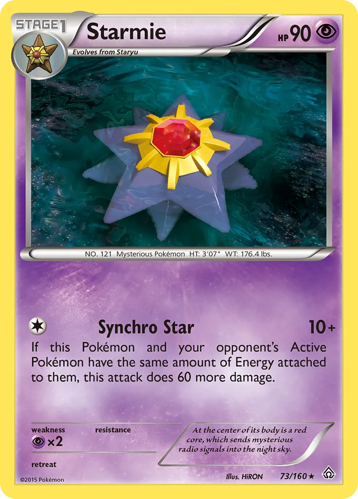 Starmie #73, Primal Clash Reverse Foil