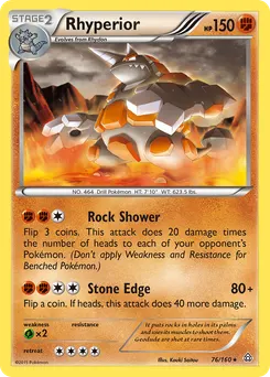 Rhyperior #76, Reverse Foil