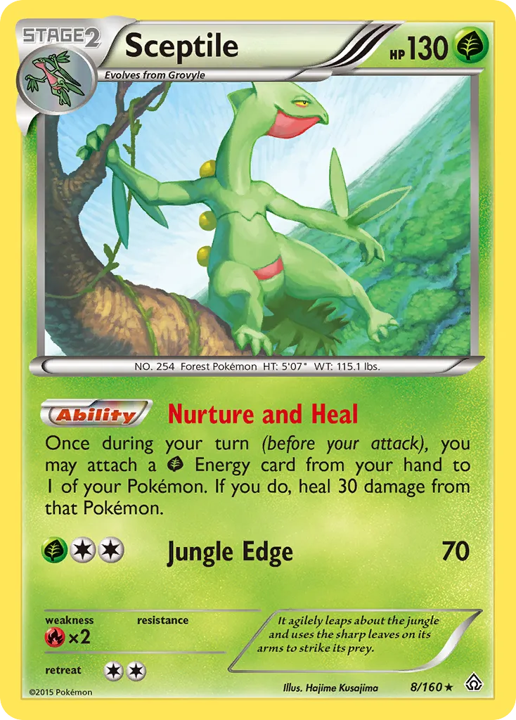 Sceptile #8, Primal Clash Reverse Foil