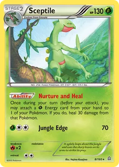 Sceptile #8, Reverse Foil