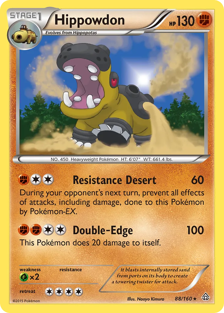 Hippowdon #88, Primal Clash Reverse Foil