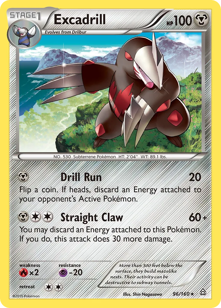 Excadrill #96, Primal Clash Reverse Foil